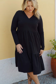 Amélie Dress Lagenkleid, Schwarz