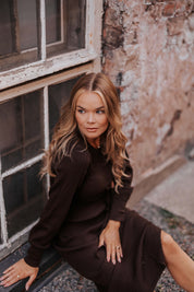 Leona Dress, Espresso