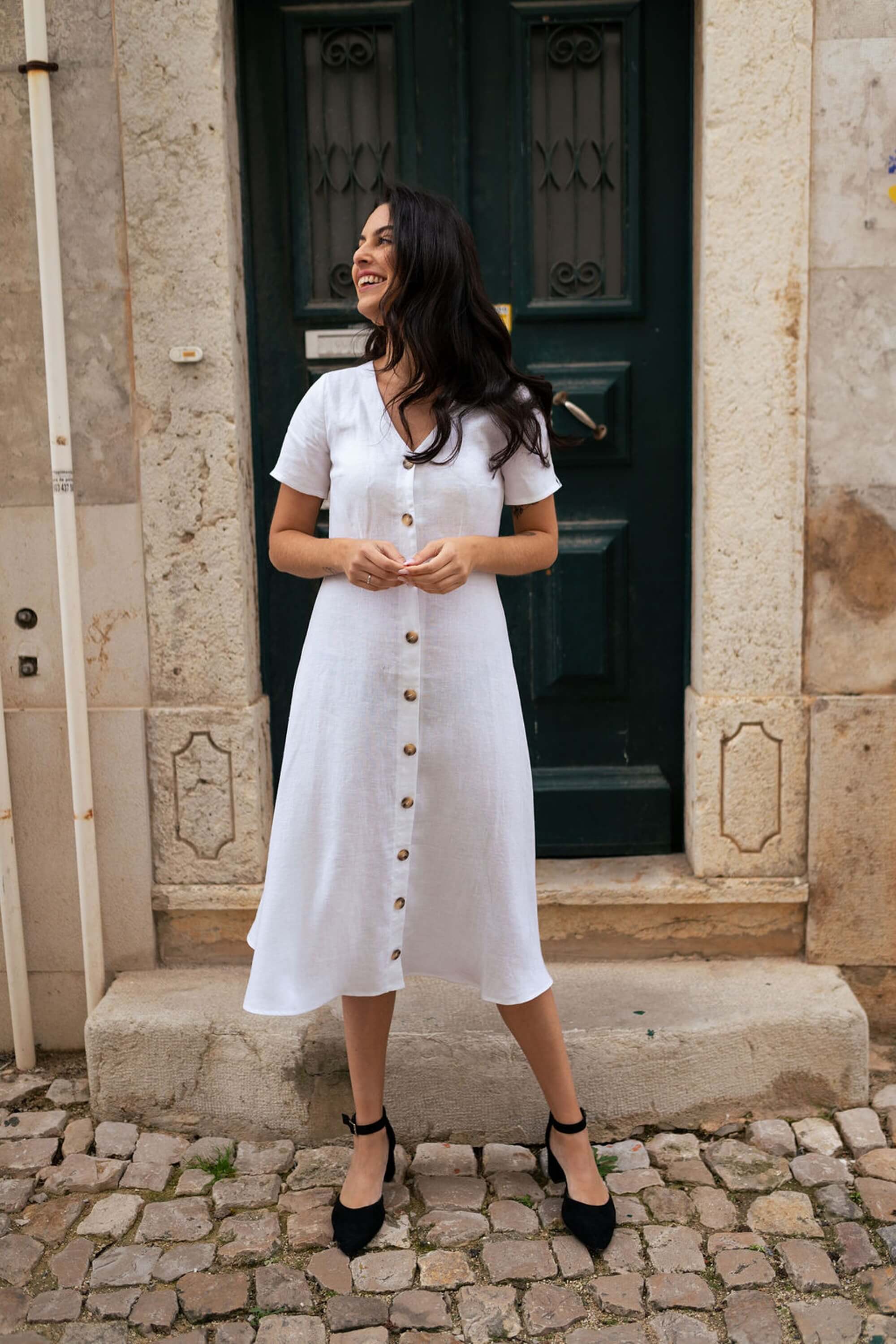 Penelope Dress, Coconut Milk