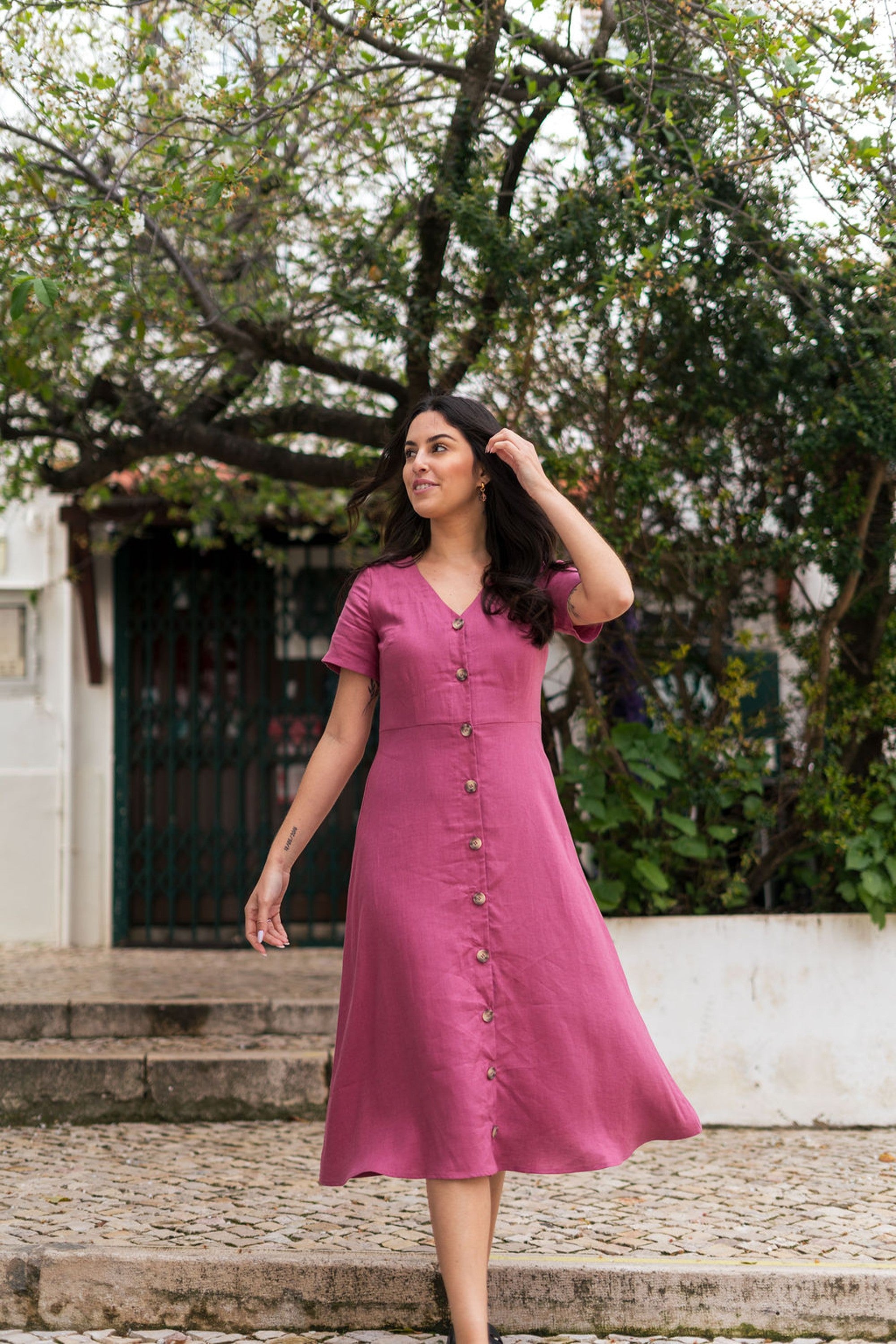 Penelope Dress, Mulberry
