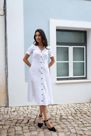 Penelope Dress, Coconut Milk