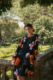 Poppy Dress, Copper Flower