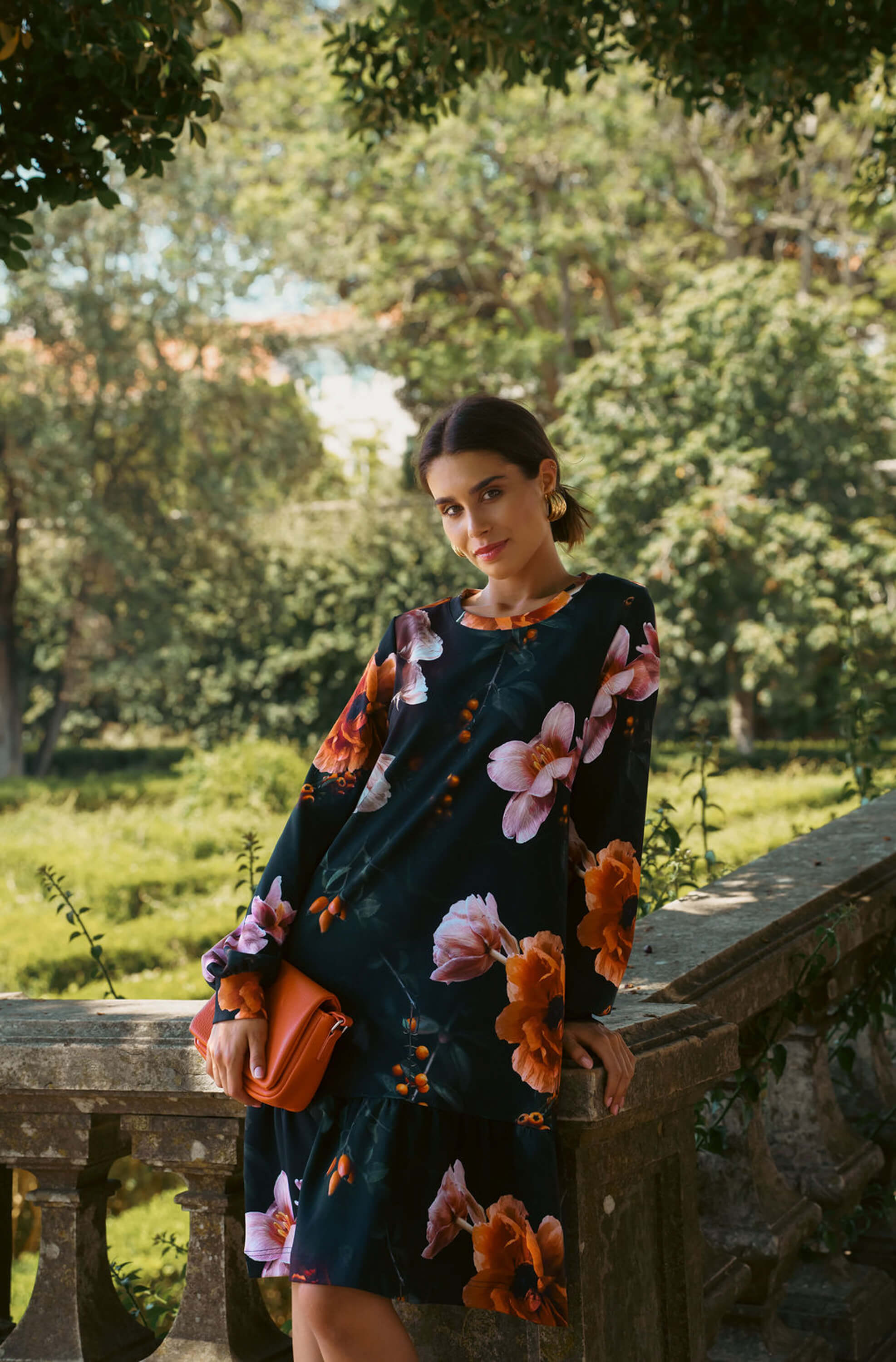Poppy Dress, Copper Flower