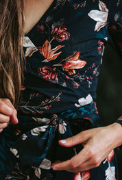 Print Wrap Dress, Versailles