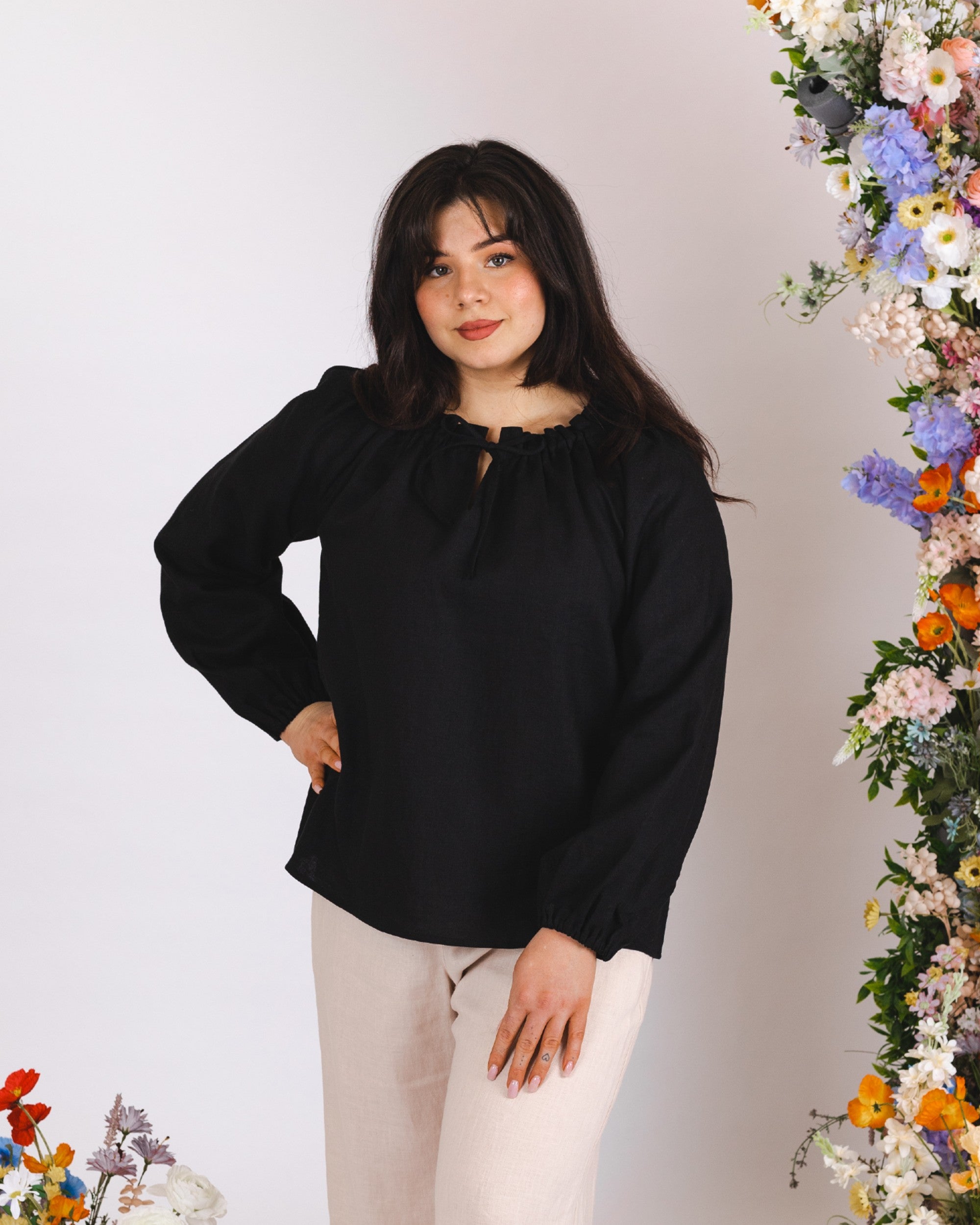 Paloma Blouse, Black