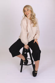 Paloma Blouse, Sandshell