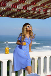Penelope Dress, Marina Blue