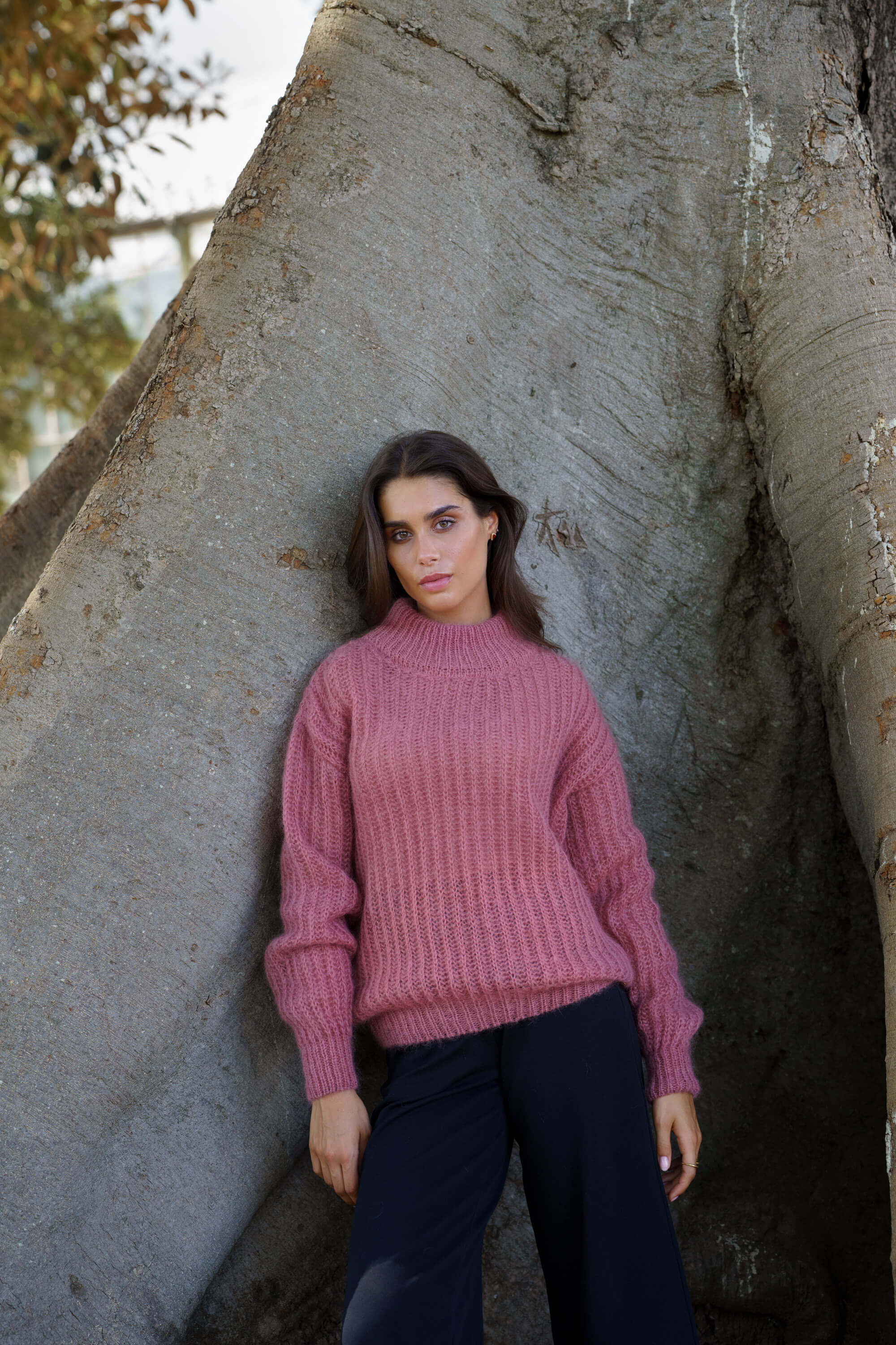 Robin Mohair Knit, Powder Pink
