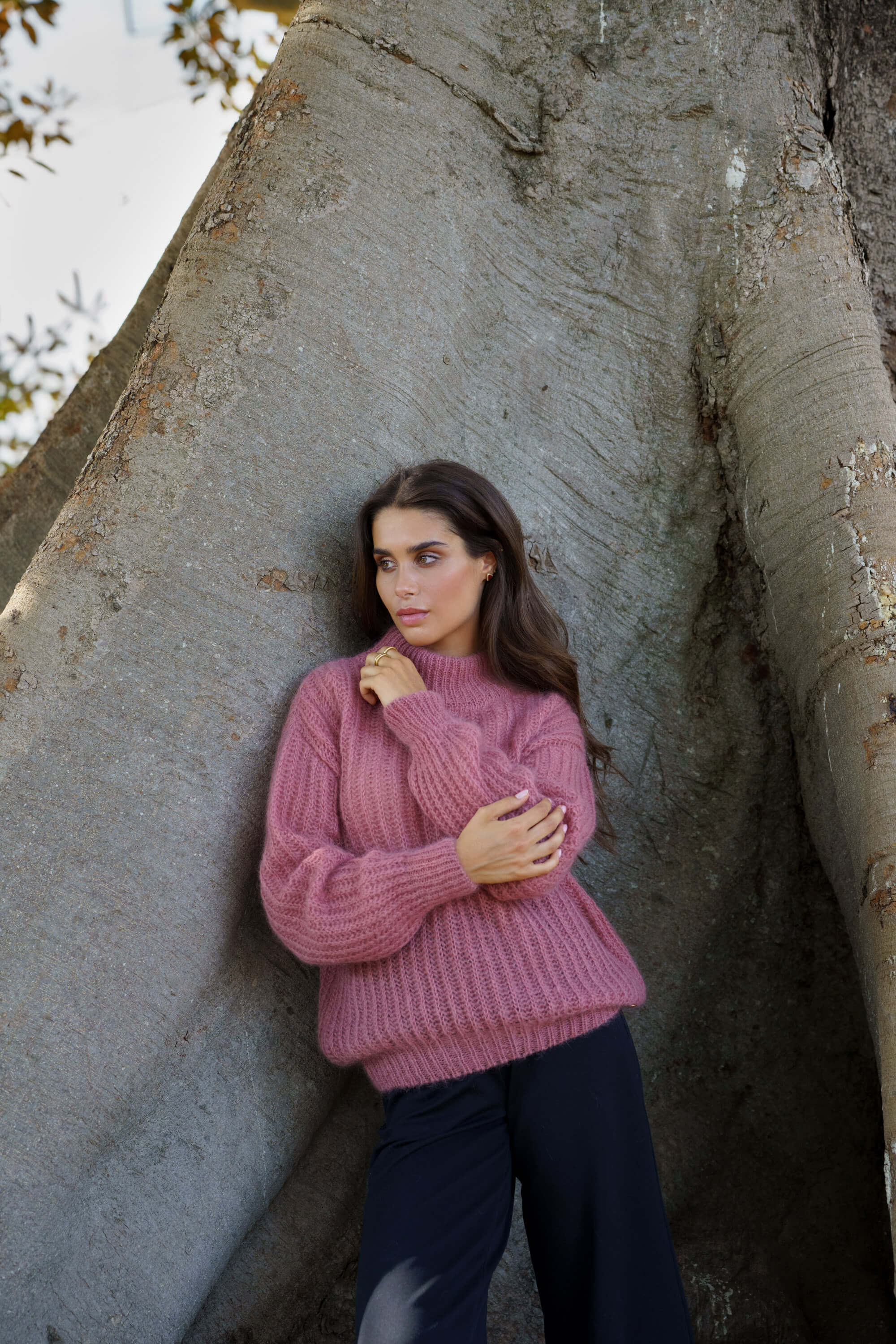 Robin Mohair Knit, Powder Pink