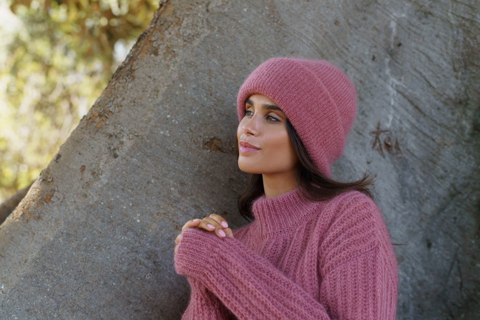 Robin Mohair Knit, Powder Pink