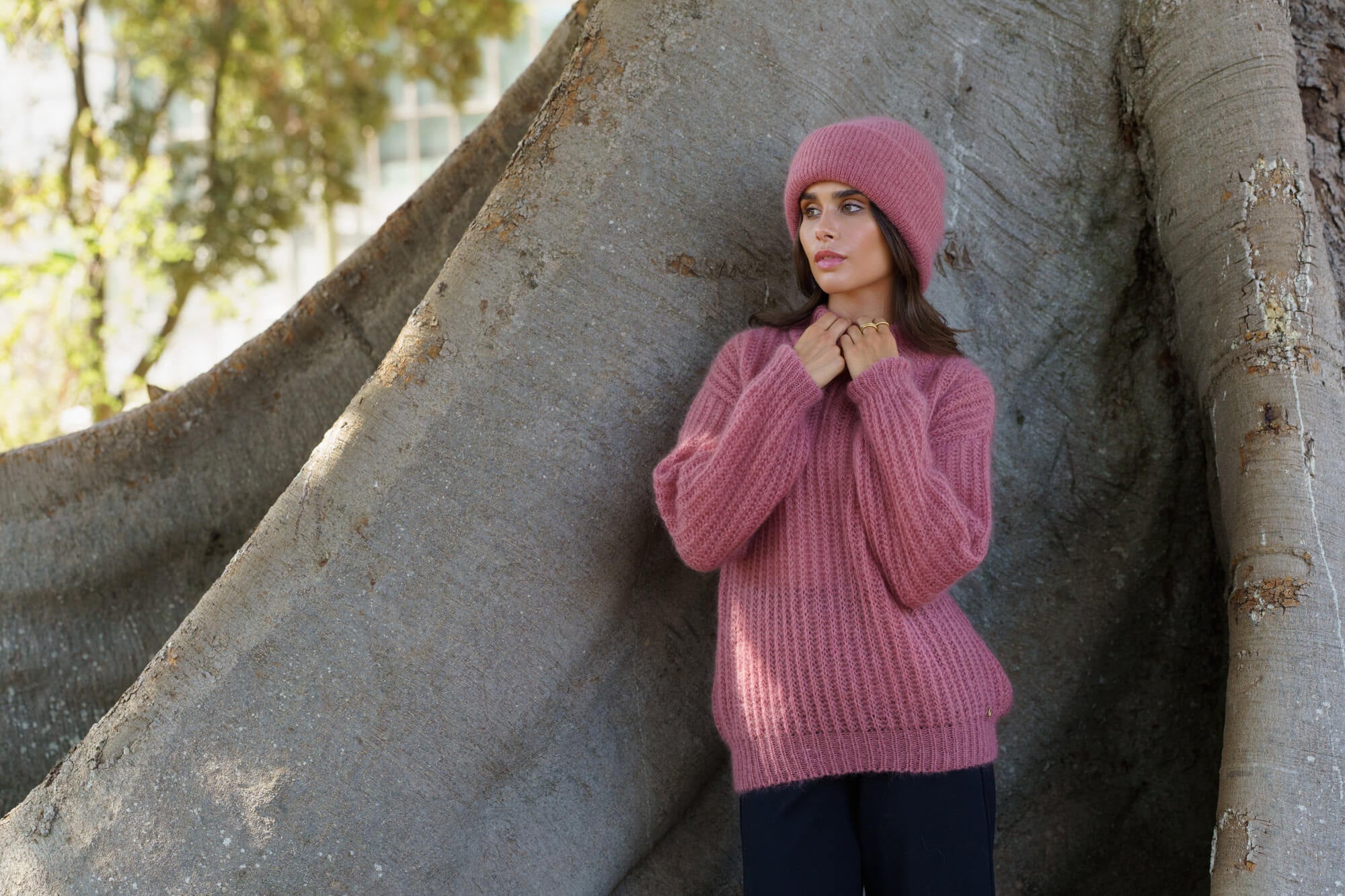 Robin Mohair Knit, Powder Pink