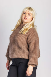 Robin Mohair Knit, Smoky Taupe