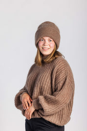 Robin Mohair Knit, Smoky Taupe
