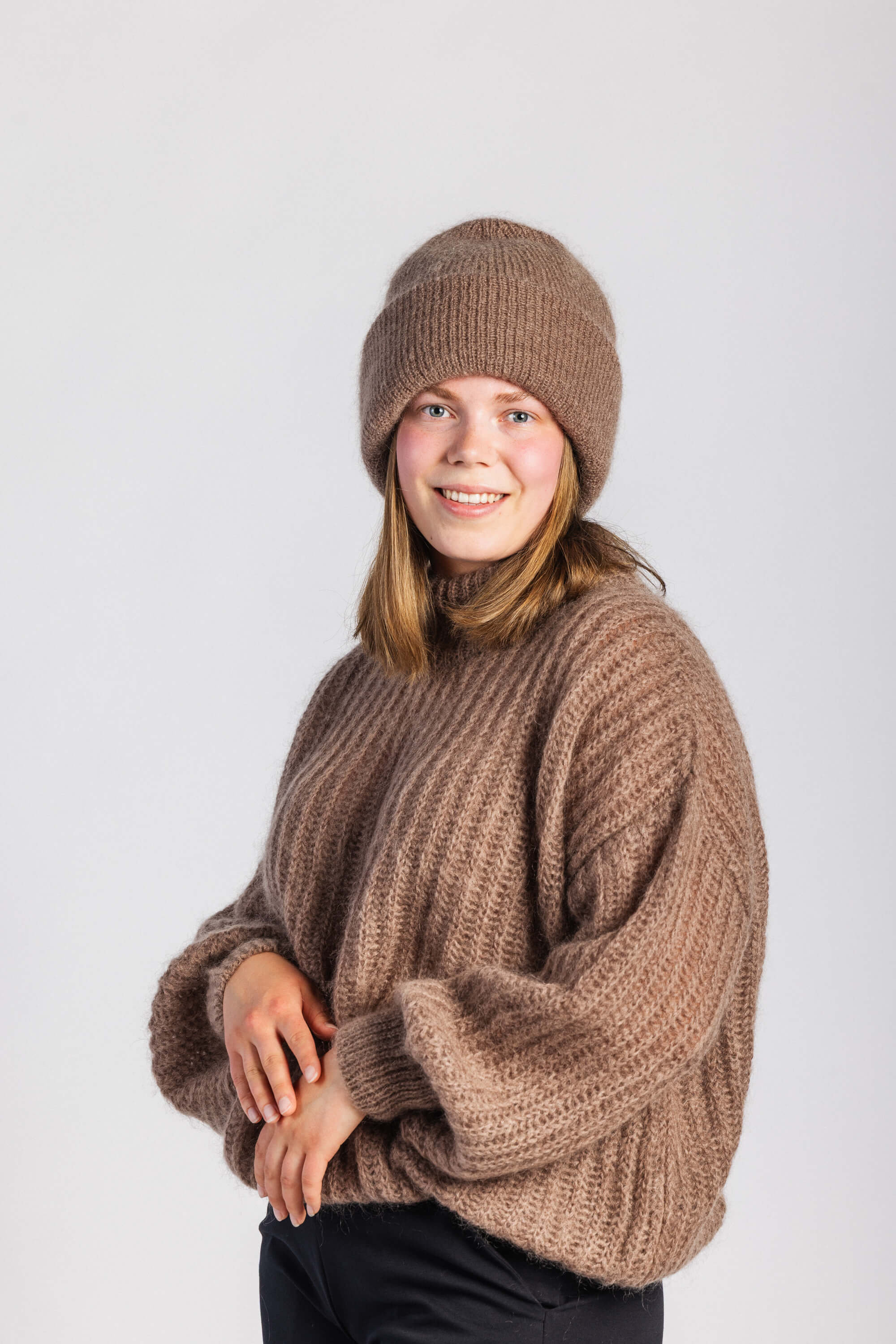 Robin Mohair Knit, Smoky Taupe