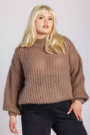 Robin Mohair Knit, Smoky Taupe