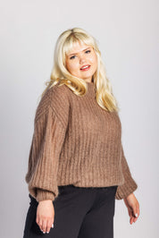 Robin Mohair Knit, Smoky Taupe