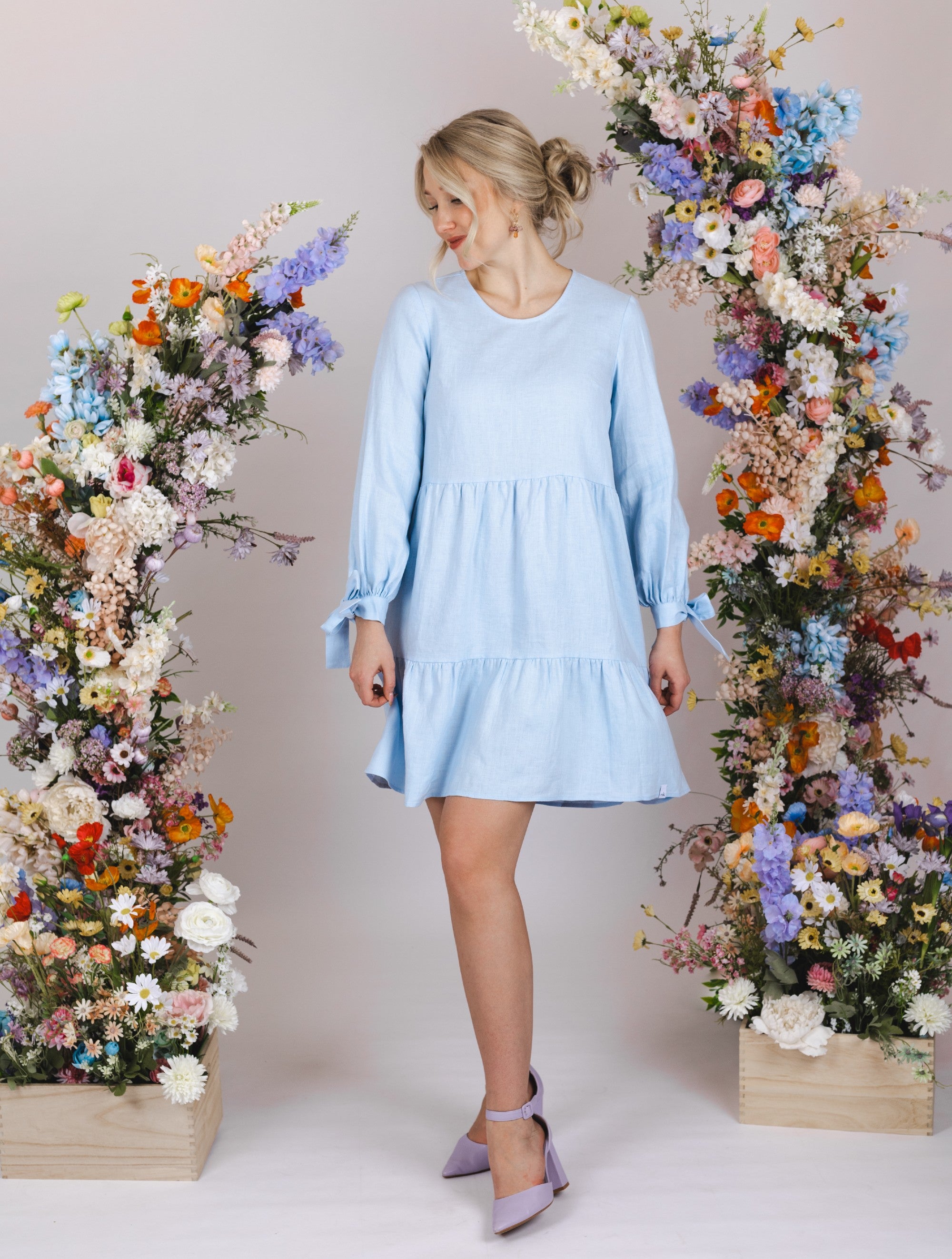 Hailey Dress, Sky Blue