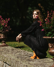 Ulrika Linen Dress, Black