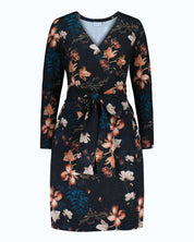 Print Wrap Dress, Versailles