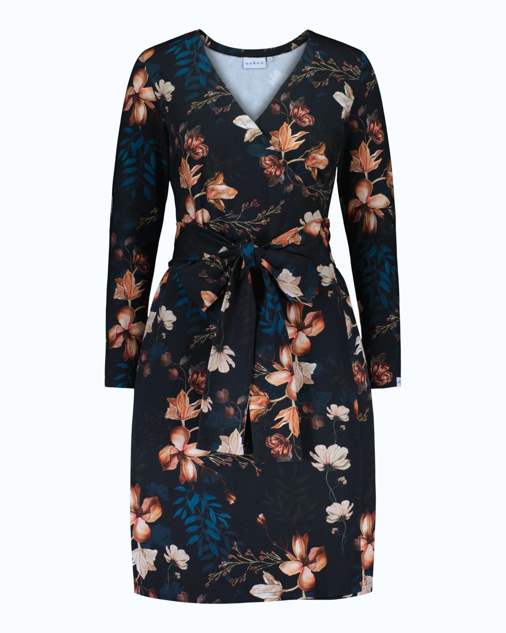 Print Wrap Dress, Versailles