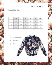 Casual Chic Print shirt, Midnight Lily