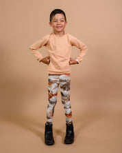 Print Leggings, Autumn Fog