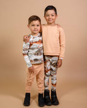 Print Leggings, Autumn Fog