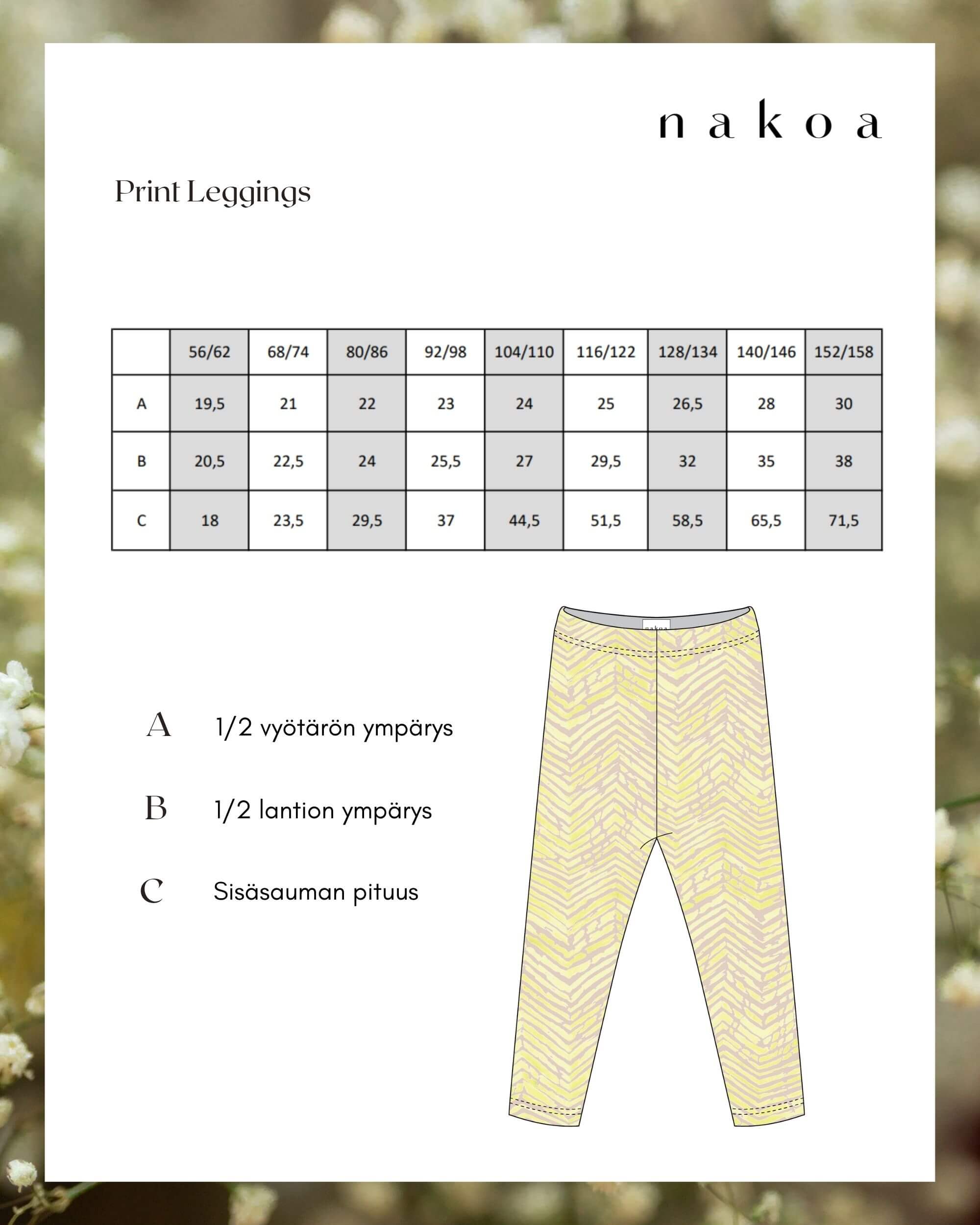 Print Leggings, Safari Sand
