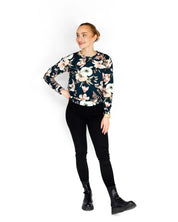 Casual Chic Print shirt, Midnight Lily