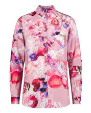 Chloe-Hemd mit Kragen, Coral Reef