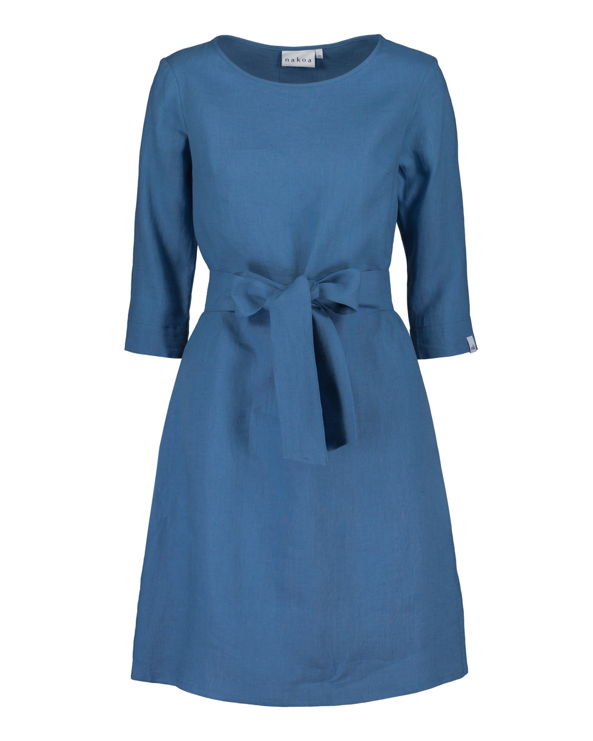 Classic Linen Dress, Bluestone