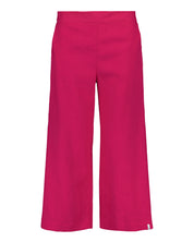 Culottes linen pants, Pink Peacock