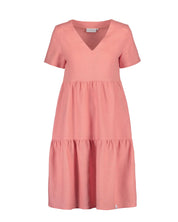Linen Layered Dress, Powder Pink