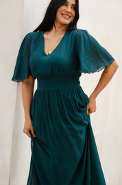 Maria Dress, Teal