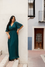 Maria Dress, Teal