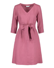 Vera Linen Dress, Mulberry
