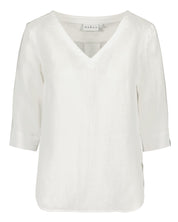 Vera linen Blouse, Coconut Milk