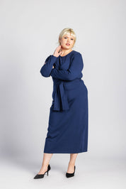 Zoey Dress, Dark Cobalt