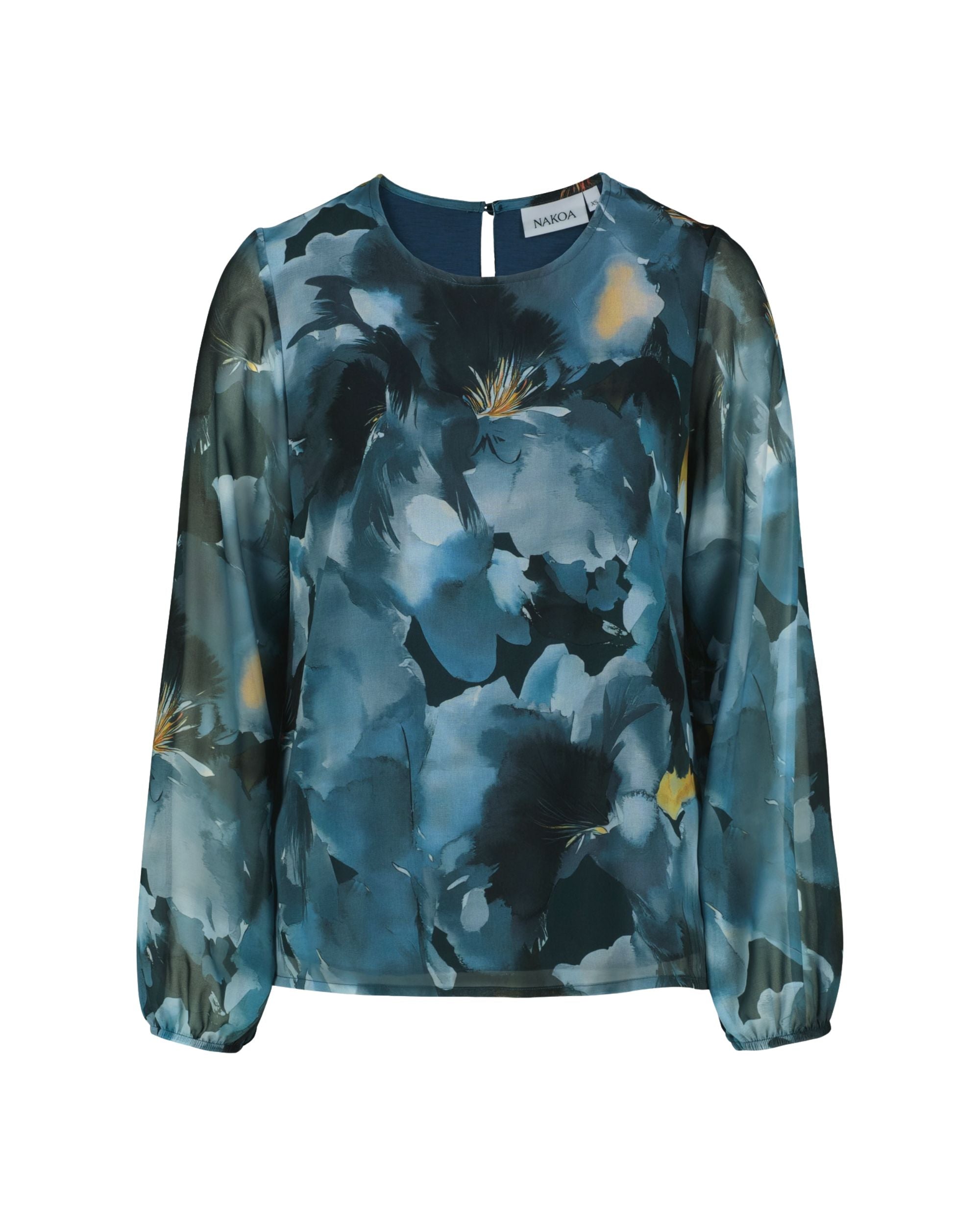 Ava Blouse, Blue Iris