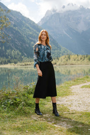 Ava Blouse, Blue Iris