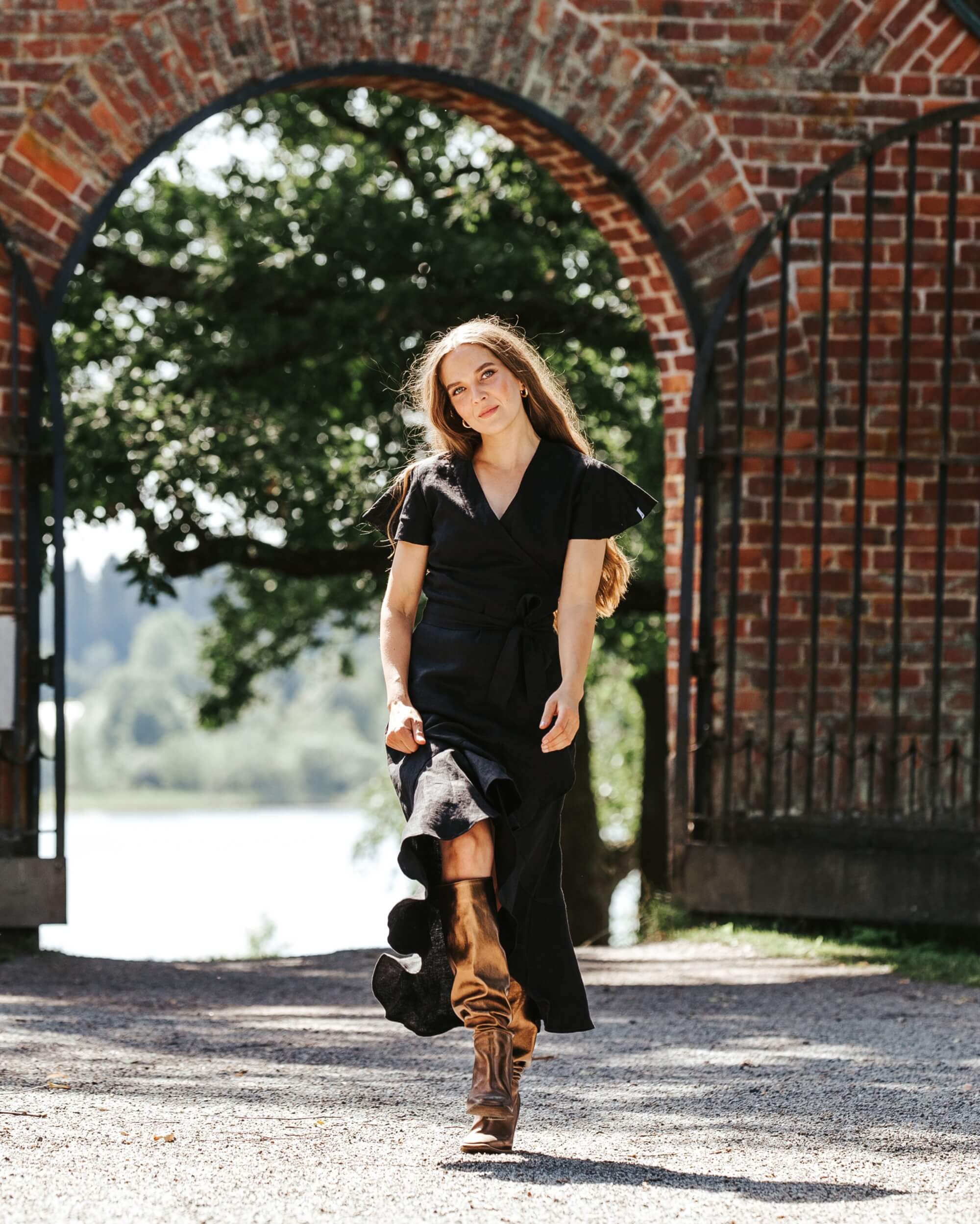 Women's Wrapdress, Black – Nakoa Oy