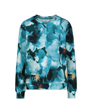 Casual Chic Print Shirt, Blue Iris