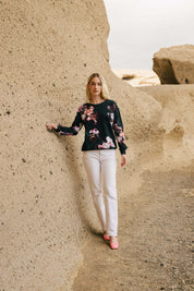 Casual Chic Print Shirt, Luna