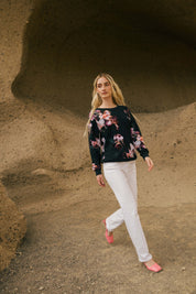 Casual Chic Print Shirt, Luna