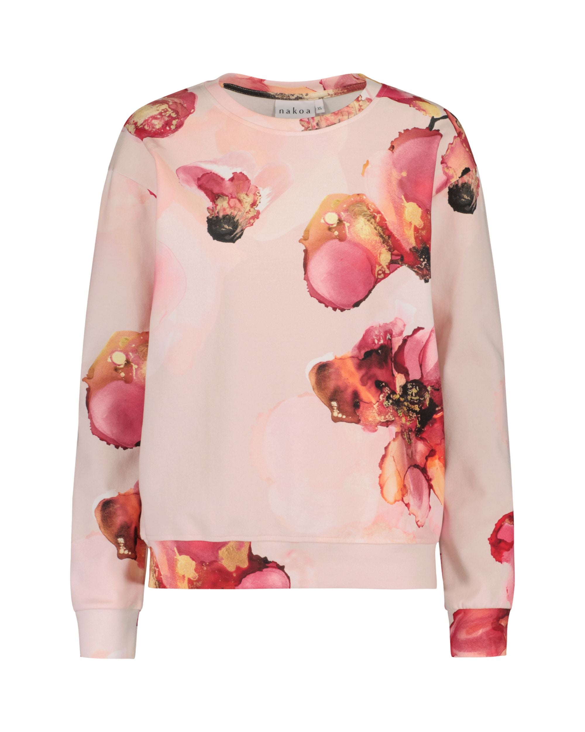 Casual Chic Print Shirt, Rosée