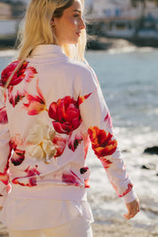 Casual Chic Print Shirt, Sorbet