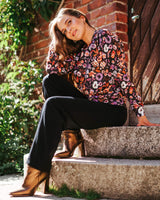 Casual Chic Print Shirt, Coco Leo