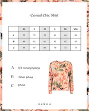 Casual Chic Print Shirt, Siesta