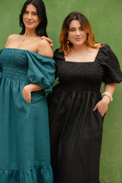 Claire Dress, Crystal Teal