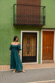 Claire Dress, Crystal Teal
